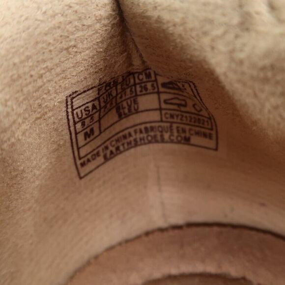 Earth Origins Shoes Women 9.5 Casual Flats Slip On Freya Blue Leather Career Low - Picture 5 of 15